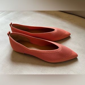 NEW Everlane The 40 Hour Flat in Coral ReKnit Size 8